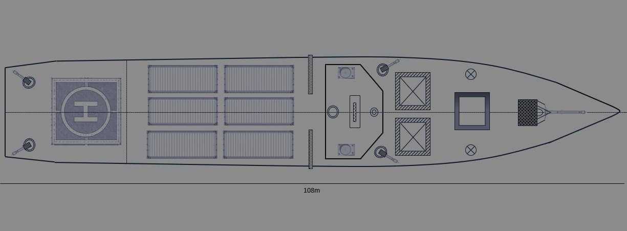 DEEPDOCK LRMV-XL — Large Remote Missile Vessel, unmanned frigate companion