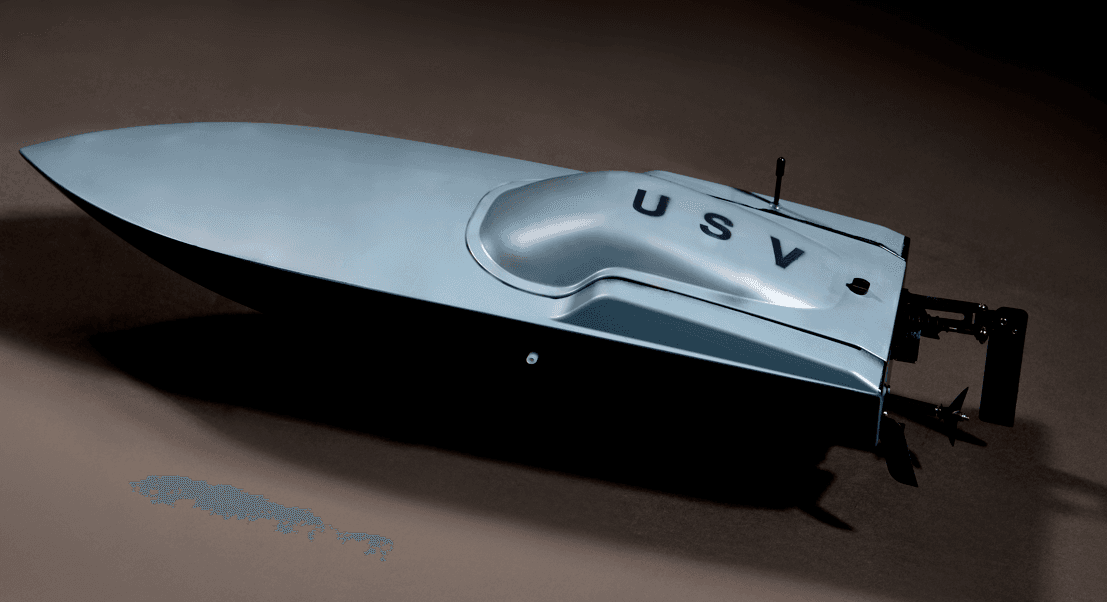SARDINE USV prototype — follower unit in swarm formation